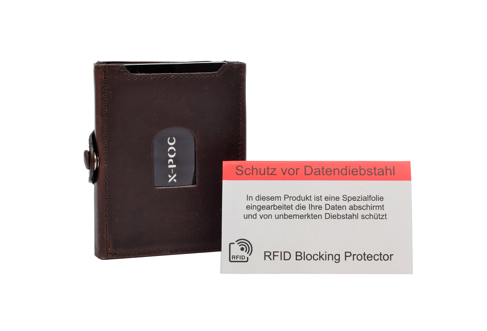 Braun Glattleder